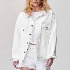 Aritzia The Ali Denim Jacket - White M